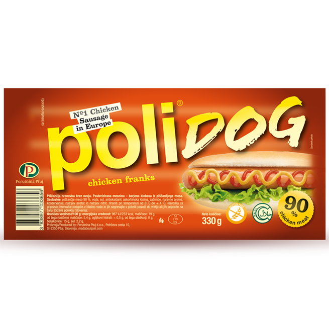 Poli DOG Hrenovka 330g SI 655x655 pxl v3